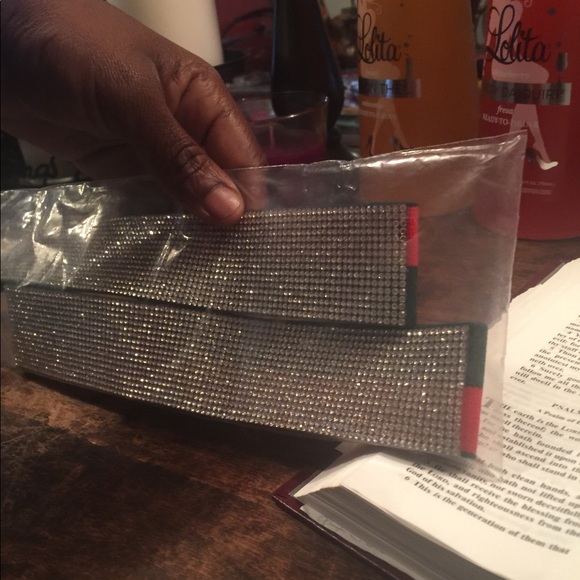 Rhinestone red and green headband - Picture 1 of 2